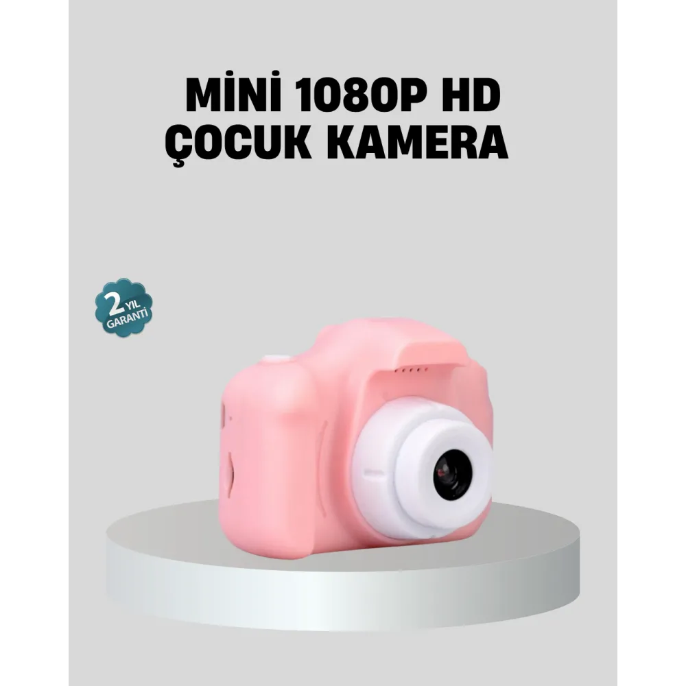 Mini Dijital Çocuk Kamerası 8MP HD Ekranlı 1080P Video ve Şarjlı