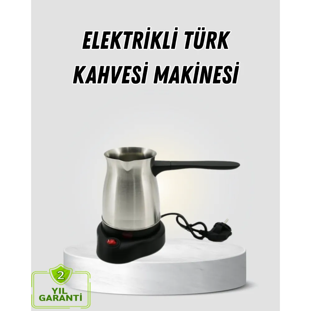 800W Paslanmaz Elektrikli Cezve Gizli Rezistans ve Ergonomik Kulp