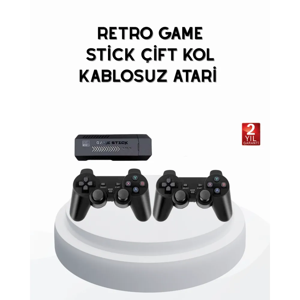 Taşınabilir Kablosuz Oyun Konsolu 2.4G TV Destekli Kompakt Gövde