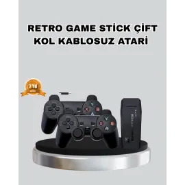 2.4G Kablosuz Mini Oyun Konsolu Taşınabilir ve Şık Tasarım