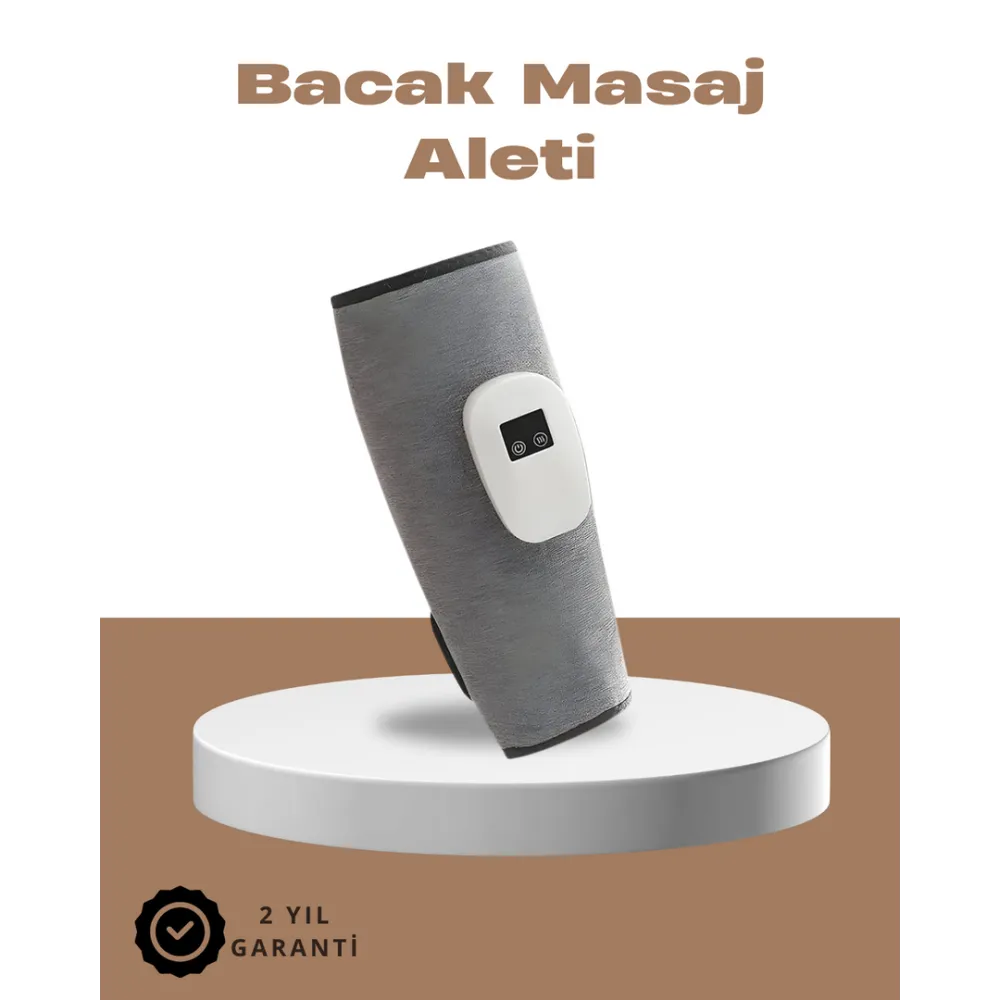 Kablosuz Titreşimli Baldır Masaj Aleti – Isıtmalı, 3 Basınç Ayarlı, Şarjlı Ve Taşınabilir