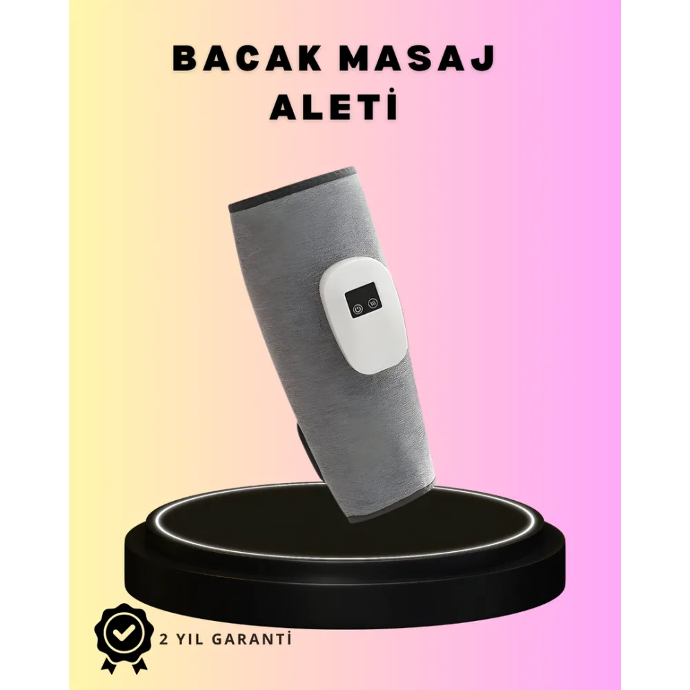 3 Kademeli Hava Basınçlı Isıtmalı Baldır Masaj Aleti – Titreşimli ve Kablosuz Kullanım