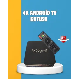 Android TV Box 4K – 2GB RAM 16GB ROM, Kablosuz Wi-Fi Medya Oynatıcı