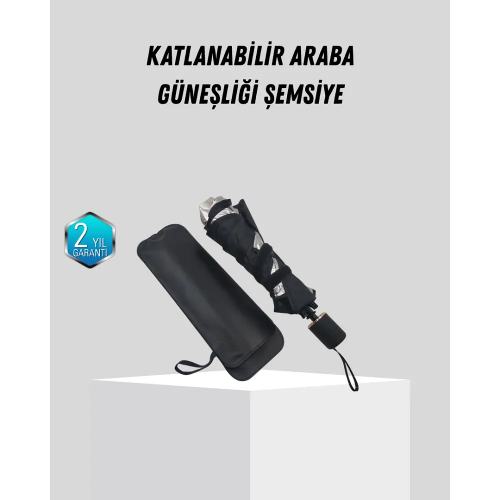 Ön Cam Güneşliği – Kalın Kumaş ve Cam Elyaf İskelet ile Maksimum UV Koruma