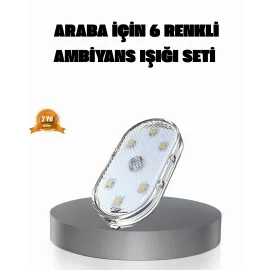 Manyetik Araba İçi Ambiyans LED Işık Seti – Kolay Montajlı ve Kablolara Gerek Yok