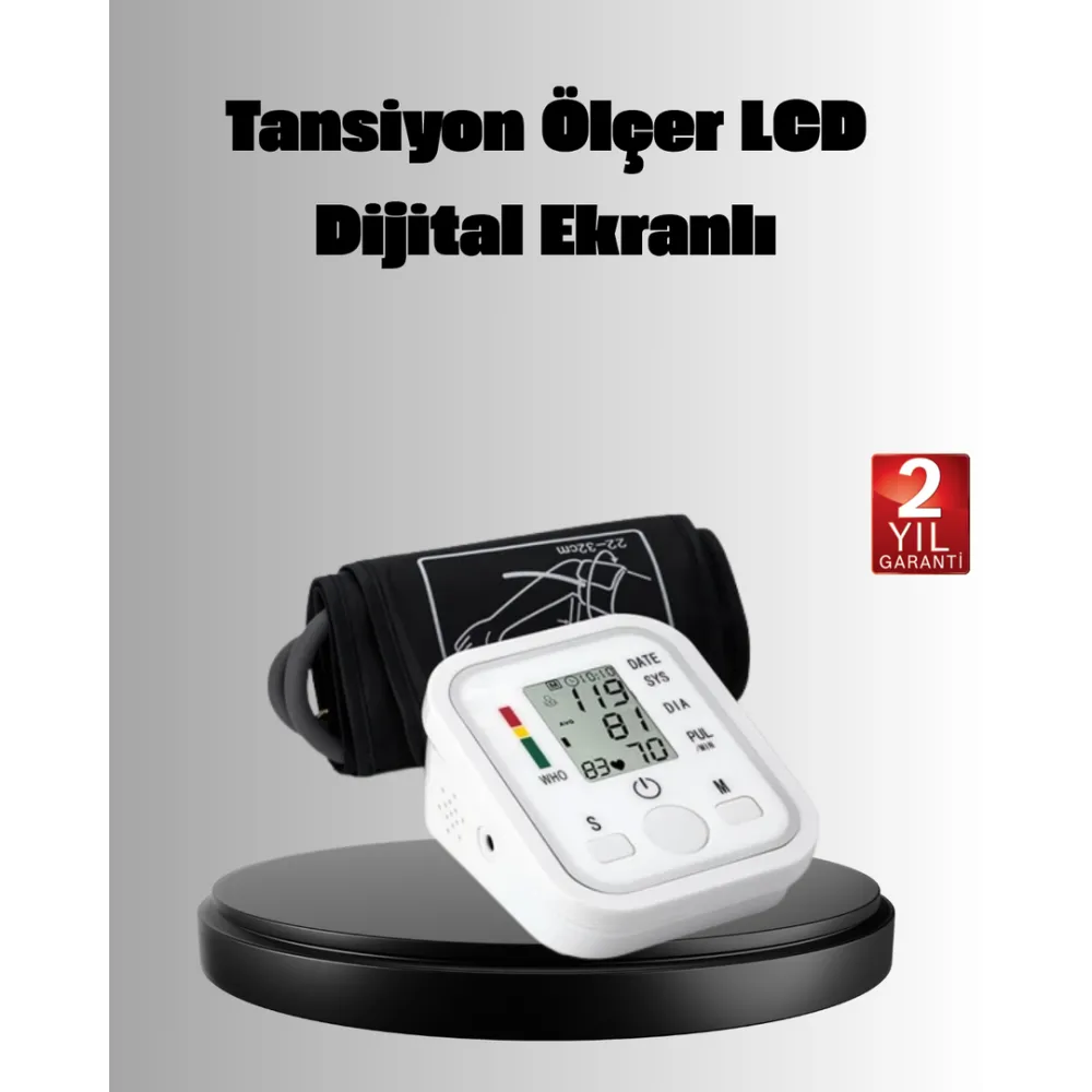 Üst Koldan Ölçüm Dijital Tansiyon Aleti – IHB Aritmi Uyarılı ve Çift Hafızalı (Kopya)