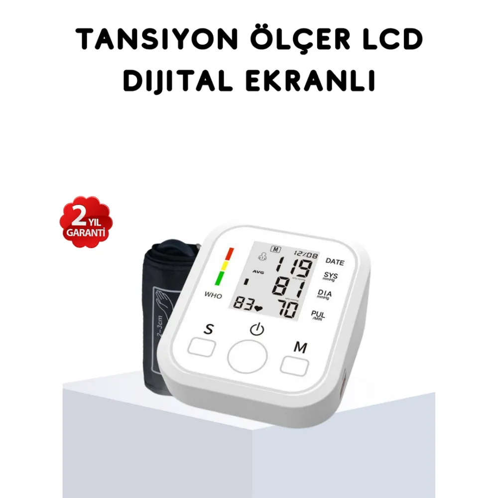 Üst Koldan Ölçüm Dijital Tansiyon Aleti – Ihb Aritmi Uyarılı Ve Çift Hafızalı