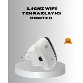 2.4G WiFi Sinyal Çoğaltıcı Router Genişletici Güçlü Antenli