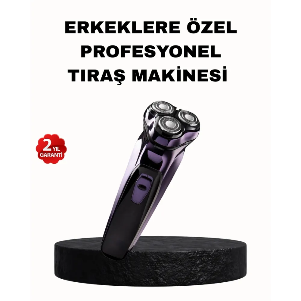 Şarjlı Saç Ve Sakal Tıraş Makinesi Kablosuz Kompakt Tasarımlı