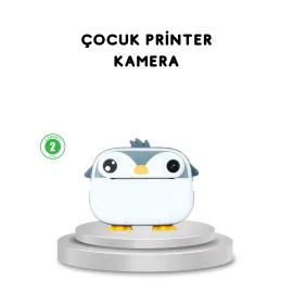 Çocuk Fotoğraf Makinesi Termal Baskılı Anında Çıktı HD Video Kayıtlı