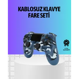 Şarjlı Kablosuz PS4 Oyun Kolu Titreşimli Hassas Kontrol