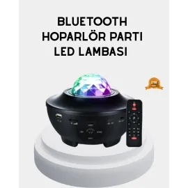 Led Yıldızlı Projektör Galaxy Modlu Renk Ve Parlaklık Ayarlı Gece Lambası