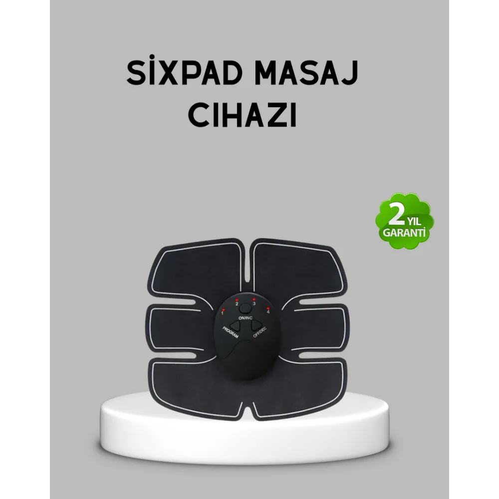 EMS Göbek ve Kol Kas Uyarıcı Cihaz 6 Modlu Elektronik Vücut Şekillendirici