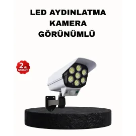 Güneş Enerjili Güvenlik Işığı Dış Mekan 5 Eksen Ayarlı ve PIR Hareket Sensörlü