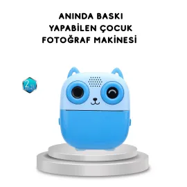 48MP Termal Baskılı Çocuk Dijital Kamera 1080P Video 2.4'' Ekran 6X Zoom