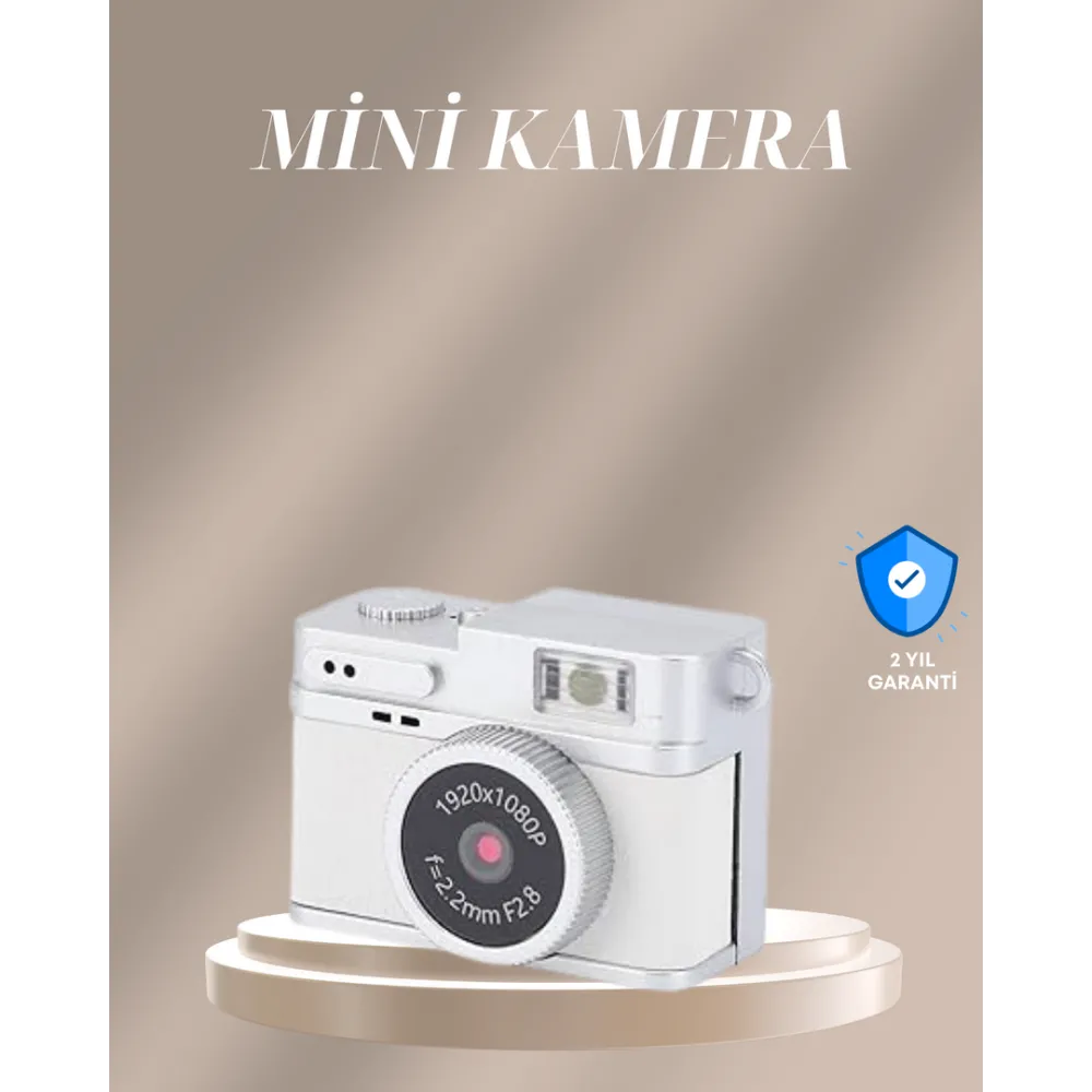 Cep Boy Vintage Dijital Kamera LED Destekli Full HD Video