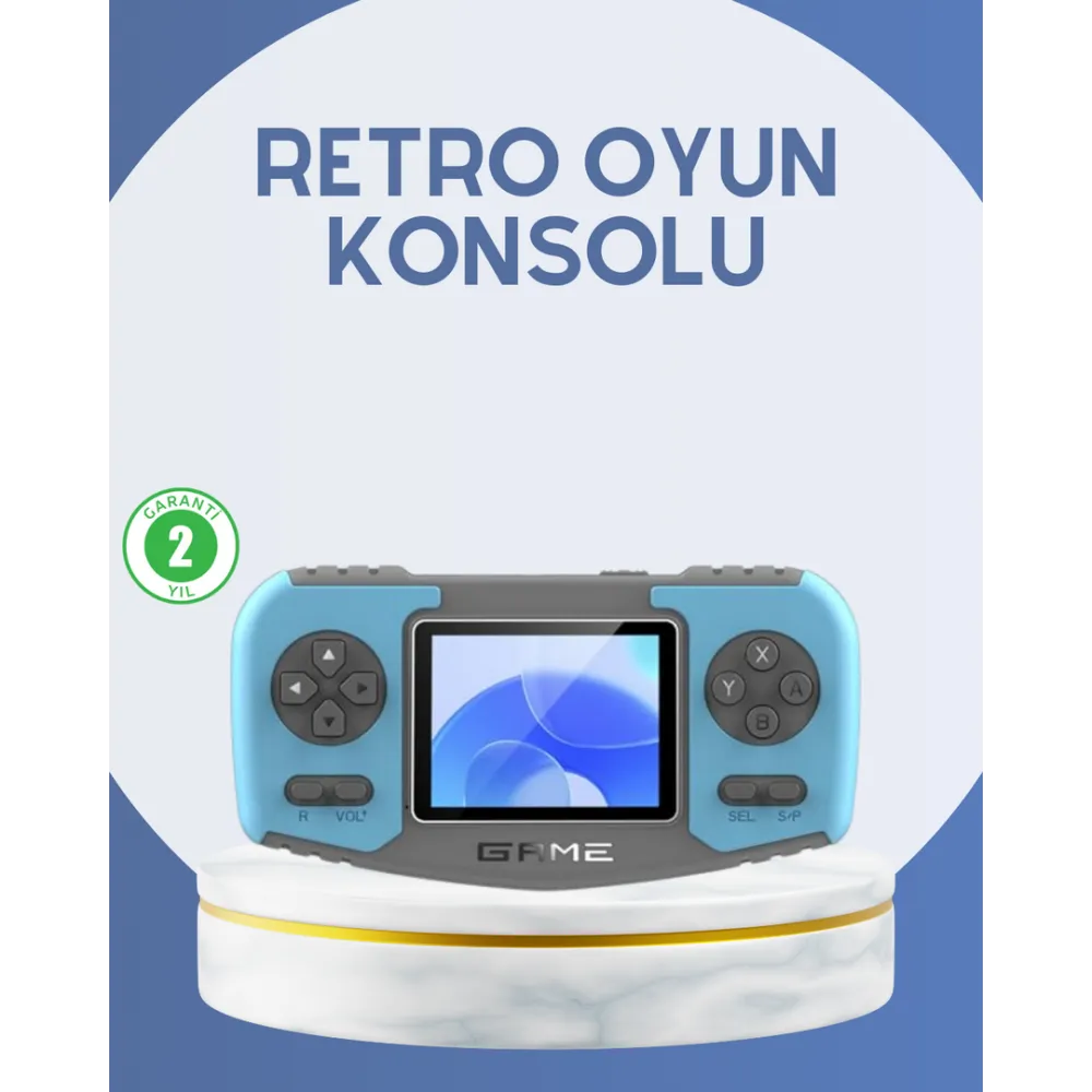 Çocuklara Özel Retro Oyun Konsolu Portatif Eğlence Cihazı