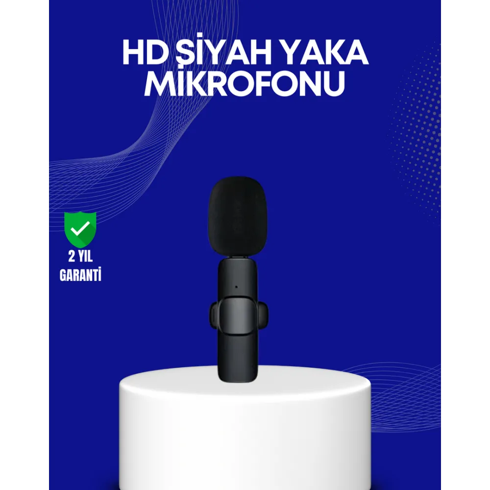 Lightning Girişli 2’li Kablosuz Yaka Mikrofonu Çift Kişilik Kayıt