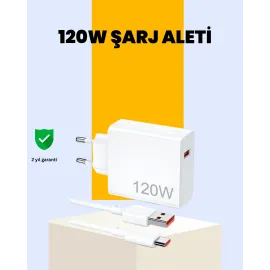 120 Watt Type C Hızlı Şarj Cihazı Oppo Reno 4 5 6 ..