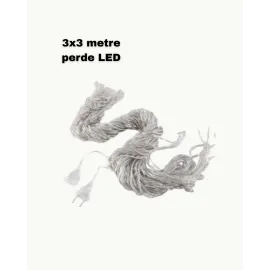 3x3 LED Işık Perdesi Şelale Model İç Dış Mekân Dekorasyonu