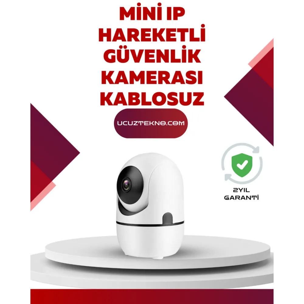Full Hd 1080P Kablosuz Güvenlik Kamerası – Hareket Takip, Gece Görüşü Ve İki Yönlü Ses Özellikli