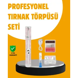 Ergonomik Saplı 20.000 RPM Hız Kontrollü Manikür Pedikür Makinesi