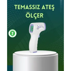 Kızılötesi Temassız Ateş Ölçer LCD Ekranlı Hassas Termometre