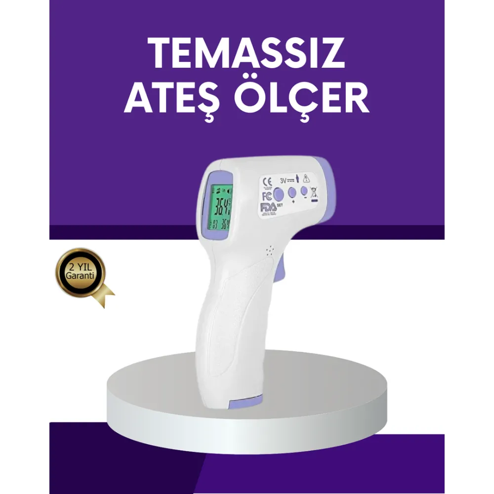 Temassız Ateş Ölçer Dijital Kızılötesi Termometre Hızlı Ölçüm