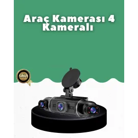1080P 4 Kanallı Araç Kamerası GPS + WiFi + G Sensör Destekli