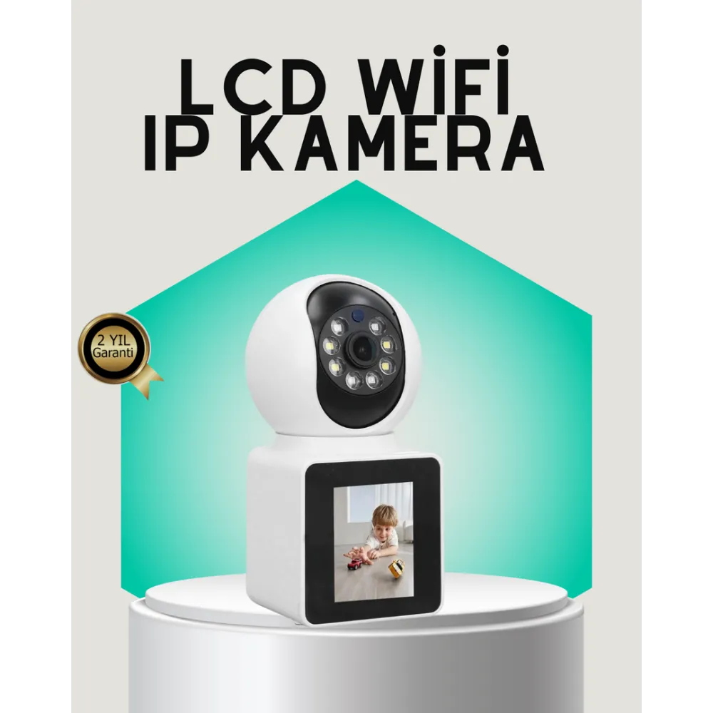 2K HD Bebek ve Yaşlı Takip Kamerası Çift Yönlü Görüş Akıllı Uyarılı