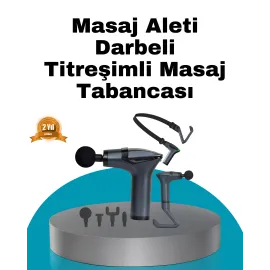 Taşınabilir 3in1 Masaj Aleti Şarjlı Titreşimli Esneme Bantlı