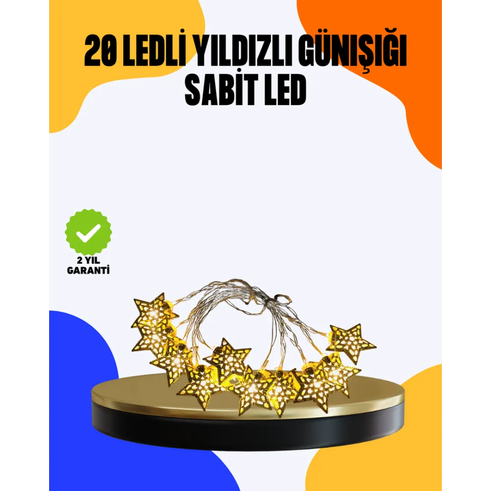 Yıldız Led Işık 5 Metre Dekoratif Aydınlatma Günışığı (Kopya)