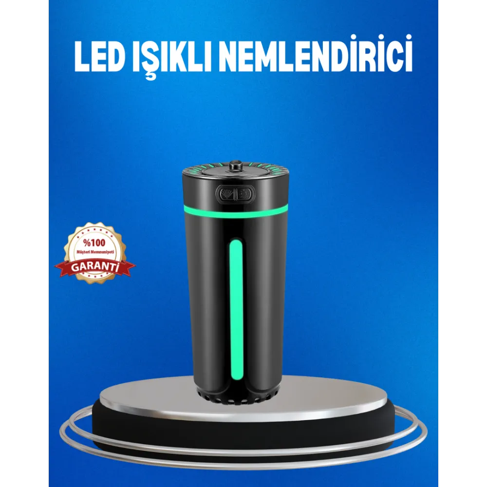 Usb Bağlantılı Led’Li Hava Nemlendirici Aromaterapi Buhar Difüzörü