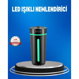 Usb Bağlantılı Led’Li Hava Nemlendirici Aromaterapi Buhar Difüzörü