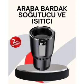 Araba Bardaklığı Isıtma Soğutma Ayarlı Çakmak Girişli Akıllı Model