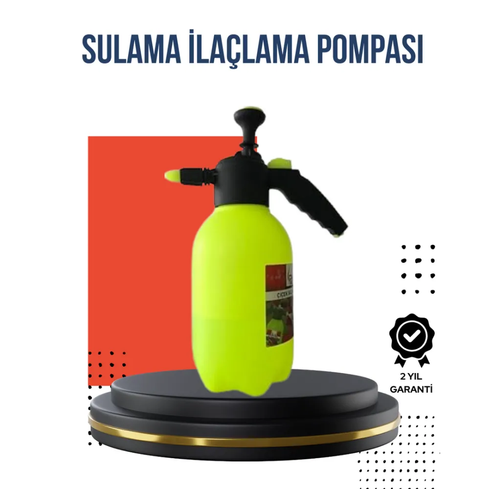 Ayarlı Nozullu 2L Basınçlı El Püskürtücü Jant Cam Temizlik Cila İçin