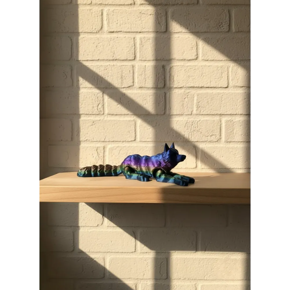Hareketli Kurt Rainbow Dekoratif Esnek Figür 10X24 Cm