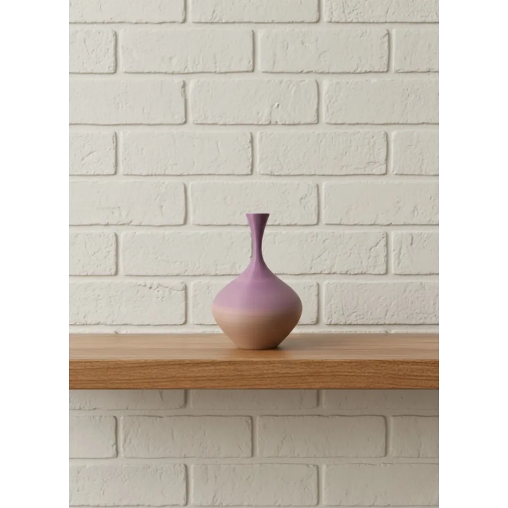 Mini Rainbow Dekoratif Vazo 8 Cm Renk Geçişli Modern Tasarım