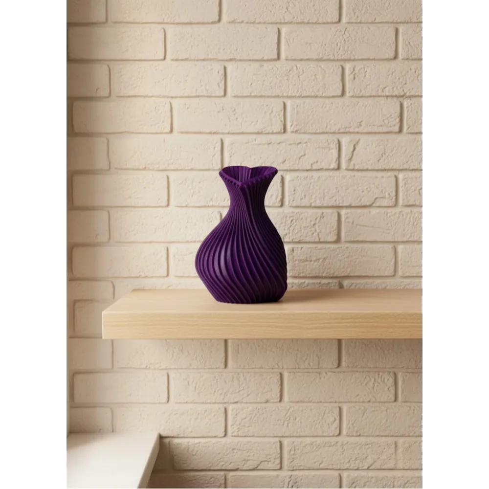 5 cm Mor Kalp Formlu Mini Vazo Modern Mini Dekor Ürünü