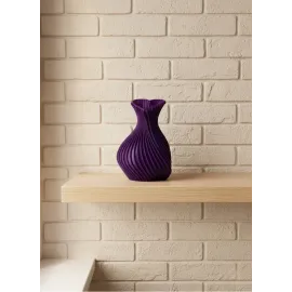 5 cm Mor Kalp Formlu Mini Vazo Modern Mini Dekor Ürünü