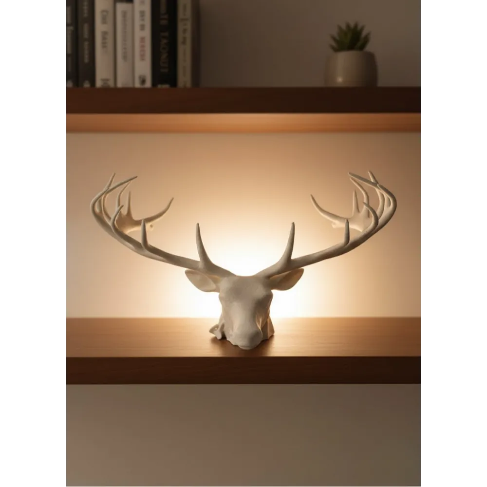 25 cm Estetik Geyik Figürü Şık Ev Ofis Dekorasyonu