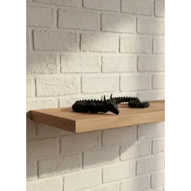 Siyah Hareketli Ejderha Figürü Esnek Gövdeli Dekoratif Tasarım 60 cm