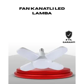 4 Kollu Katlanır Pervane Led Ampül 60 Watt Yüksek Aydınlatma Ve Enerji Tasarrufu