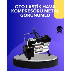 Metal Gövdeli Oto Lastik Hava Kompresörü 12V 140 PSI Hızlı Şişirme