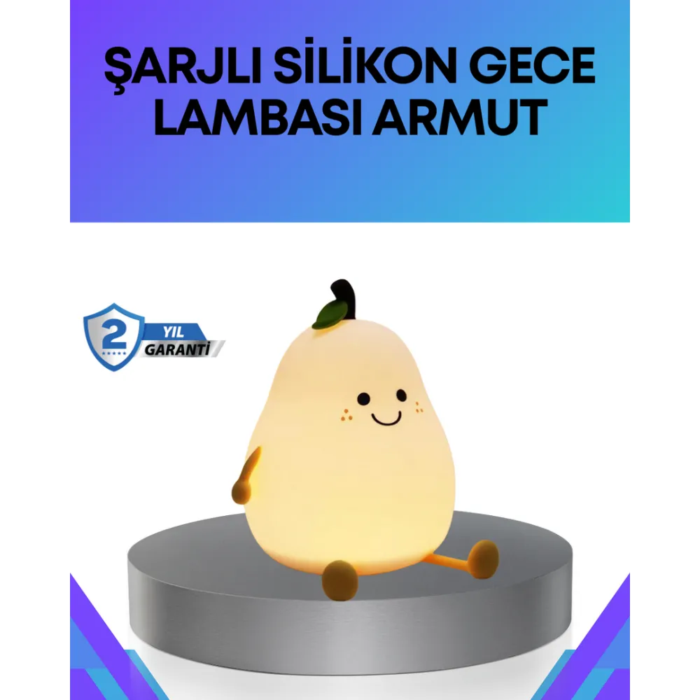 Modern Armut Gece Lambası Kablosuz Şarjlı Led Aydınlatma