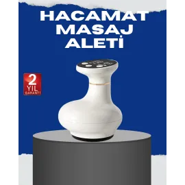 USB Şarjlı 3 Fonksiyonlu Masaj Aleti Kupa Terapisi ve Gua Sha