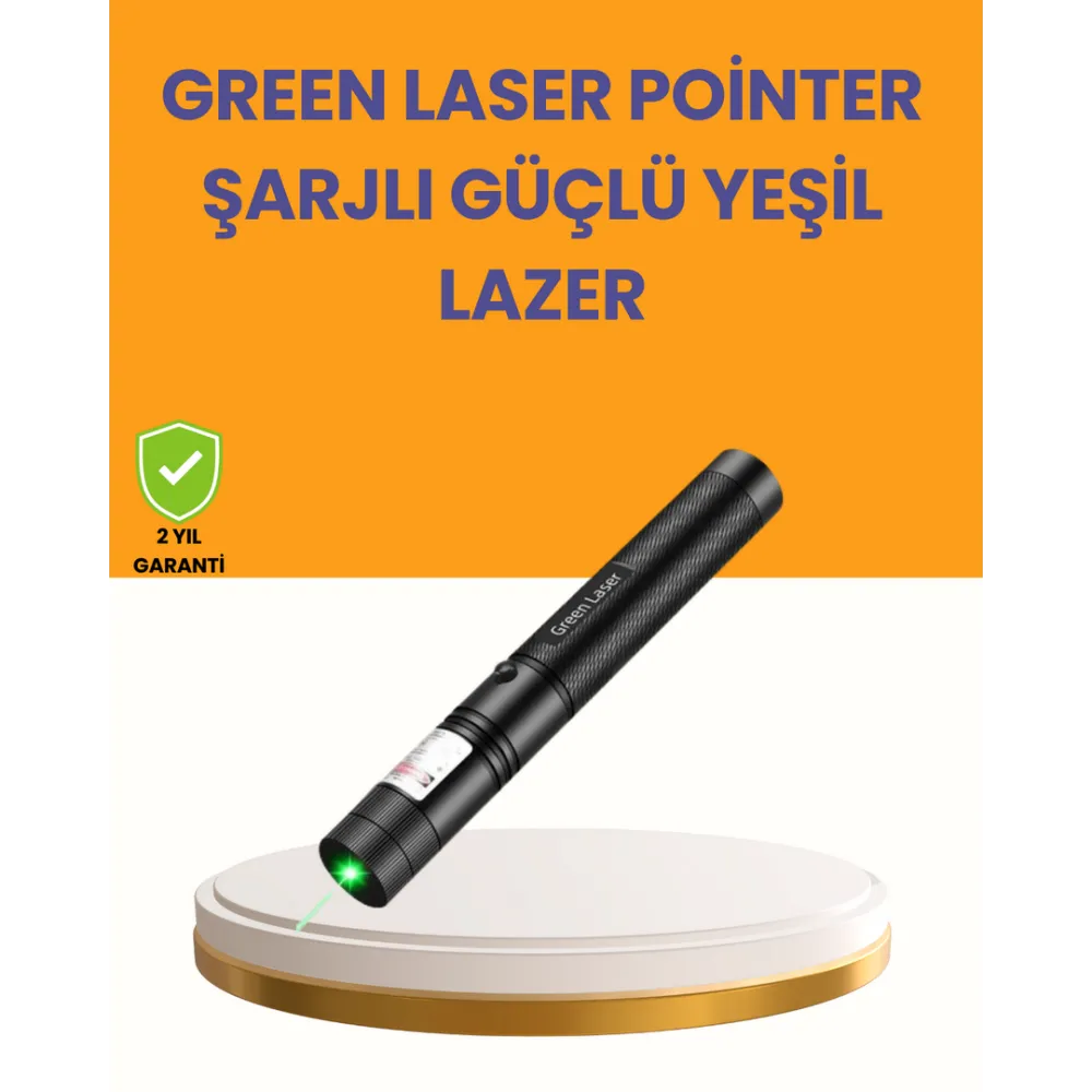 5000Mw Yeşil Lazer Pointer Profesyonel Uzun Menzilli