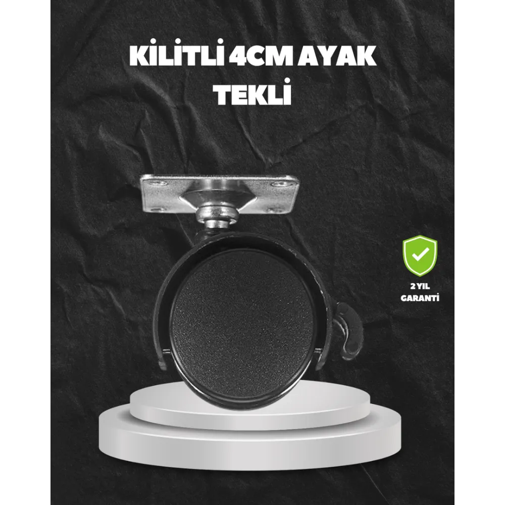 Kilitli 4 cm Evrensel Tekerlek Ayak Tek Adet