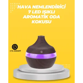 7 Renk Led Işıklı Ultrasonik Aroma Difüzör 300 Ml