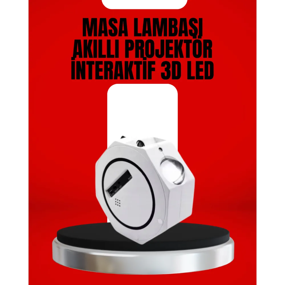 Taşınabilir 360° Ayarlanabilir Gökyüzü Projeksiyon Lambası